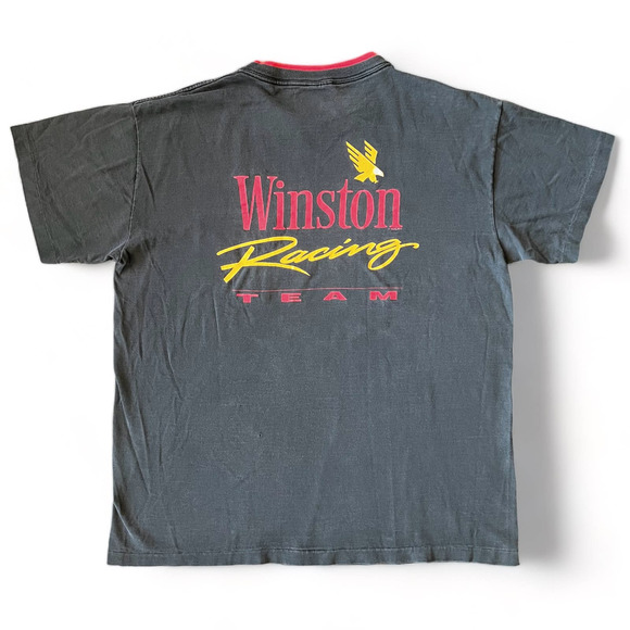 Nascar Other - Vtg 90s Winston Racing Team Cigarette Promo Shirt XL Faded Black Single Stitch
